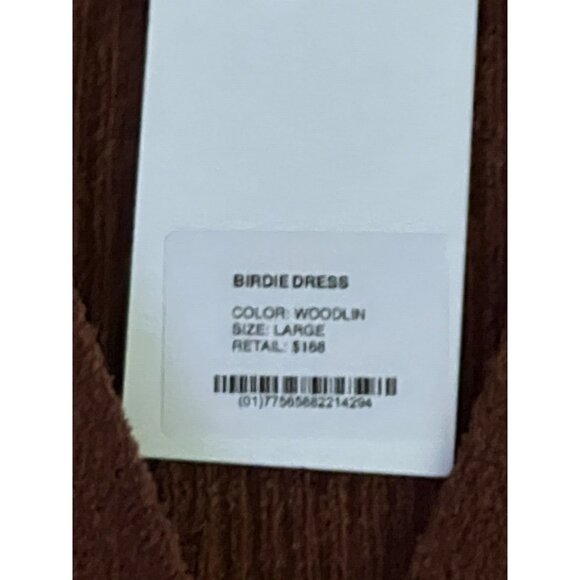 Novan Birdie Women's Cable Knit Cardigan Sweater/Mini Dress Size Large NWT - Picture 6 of 7